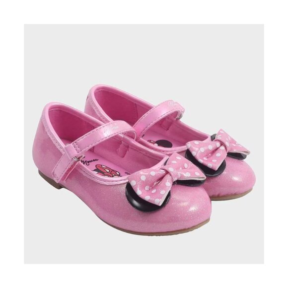 Toddler Girls' Disney Minnie Mouse Ballet Flats Shoes - Pink - SIZE 8 - Picture 1 of 15